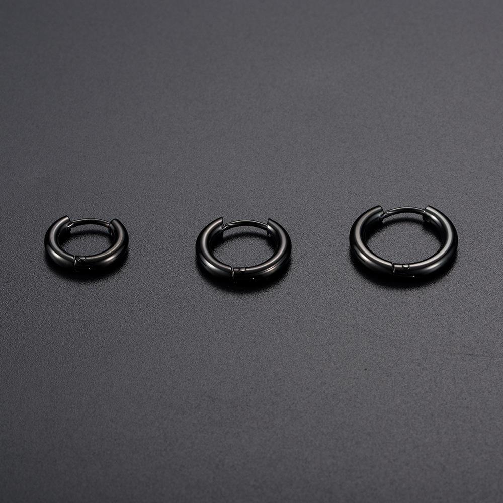 Neutral and Indifferent Japanese and Korean Titanium Steel Earrings Earrings Trendy Mens Korean Version Ear Clips