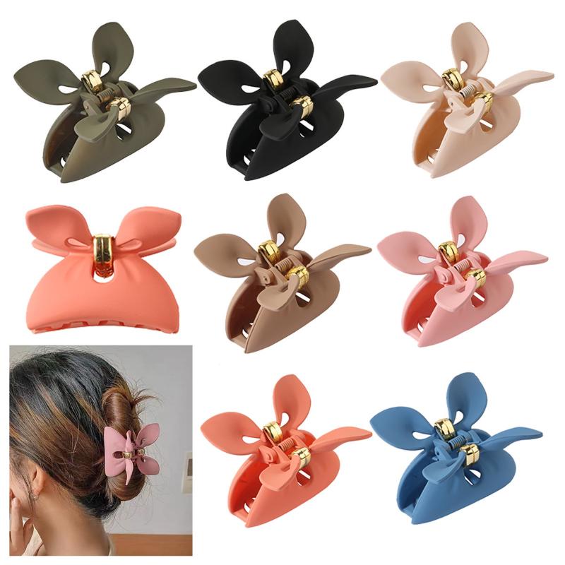Butterfly Shape Frosted Medium Size Hair Clip Semi-solid Hair Clip Claw Clip Hair Accessories