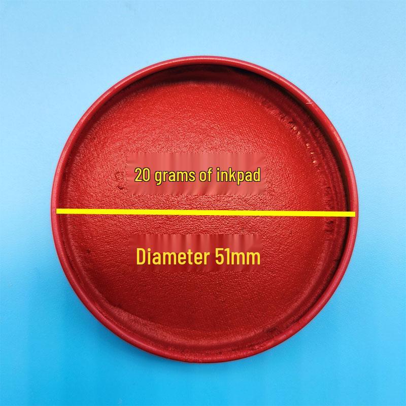 Free Shipping: 10 Red Portable Mini Inkpads for Fingerprint & Finance Use, 10g Each