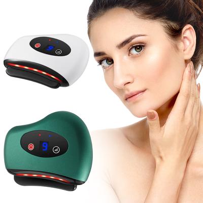 USB Electric Scraping Board Guasha Stone Gua Sha Scraper Hot Compress Vibration Facial Lifting Relaxation Guasha Massage Devices
