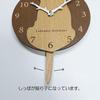 Pendulum Clock, Wall Clock with a Cute Labrador Retriever Design, Wooden, Analog, Silent, Wall Clock, Decorative Wall Clock for Bedroom, Home, Room