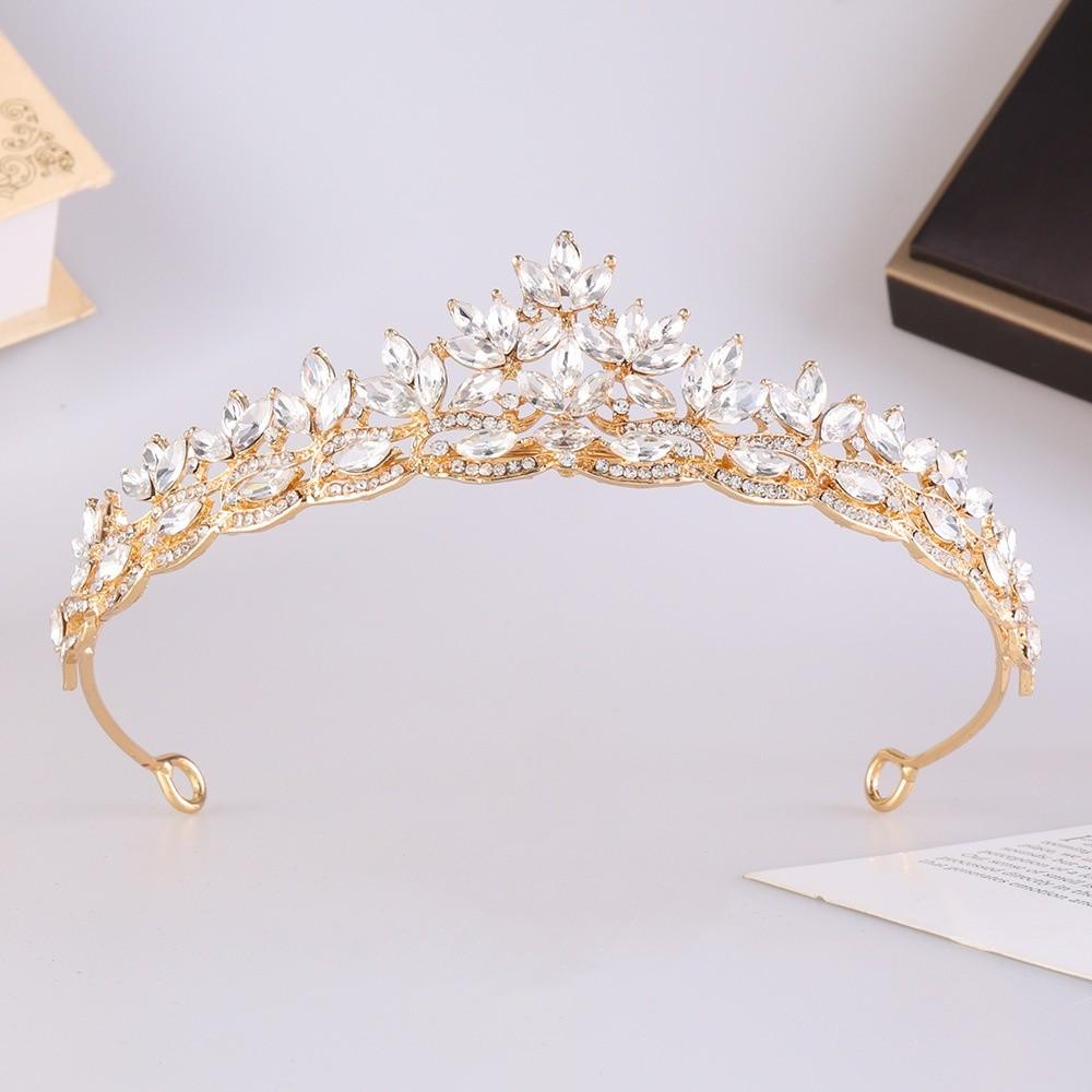 Hair Hoop Bridal Princess Crown Headbands Rhinestone Diadem Crystal Crown Headwear  Girls Party