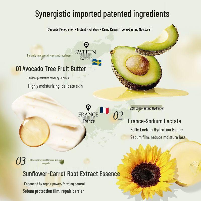 Koreański Krem do Rąk Pięć Ziaren: Odświeżający, Nawilżający, Nietłusty, Przeciw szorstkości, Przenośny krem nawilżający na jesień/zimę.