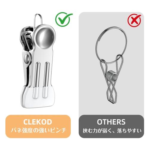 CLEKOD 2-Piece Pants Hanger with Super Strong Clamping Power, Clip Hanger for Slacks and Pants, Clothes Drying, Laundry Hanger, Pinch Hanger, 36 Pins,