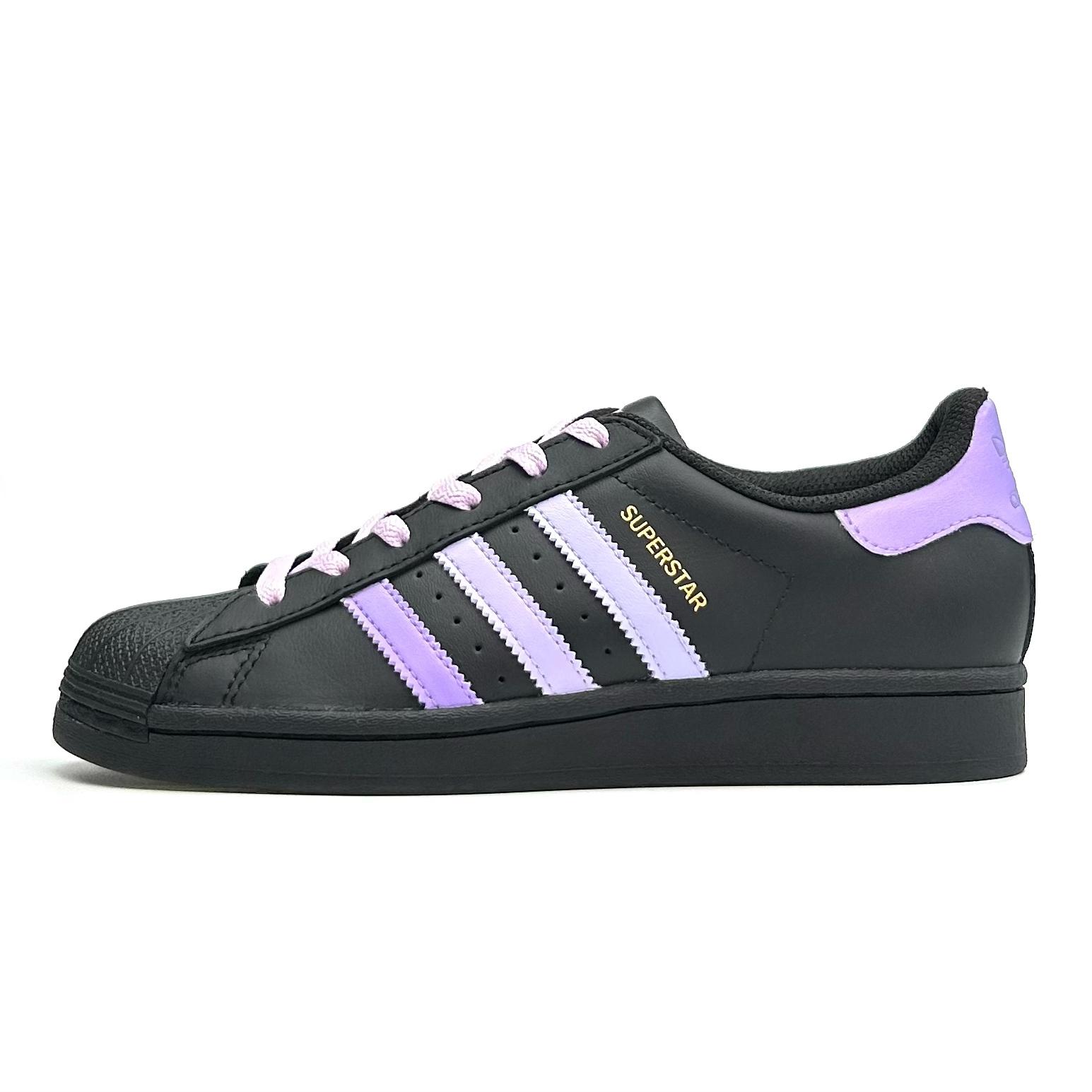 

Adidas Originals SUPERSTAR Spring Summer Wisteria Gradient Gold Logo Shell Head EG4959(Team801-) 35⅔