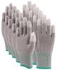 Aquamie Fingertip Gloves with Carbon Fiber Coated Work Set Anti-Static Fingertips, Anti-Static Gloves, 5-Pair (L)