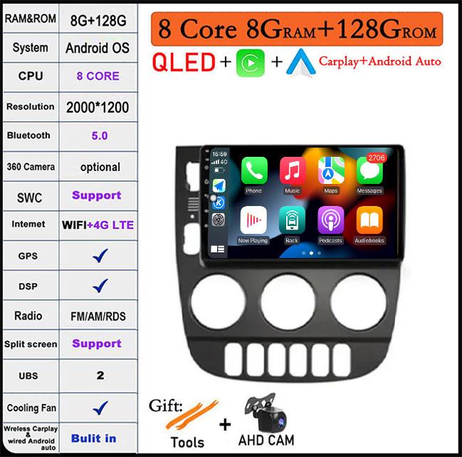 Car Radio For Mercedes Benz M-Class W163 ML 1997-2005 Android Auto Carplay BT Navigation GPSMultimedia Stereo WiFi+4G Video