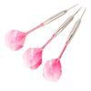 Steel Tip Darts Set Professional Darts Deep Groove Barrel Aluminum Shaft and PET Flights with Storage Case Pink