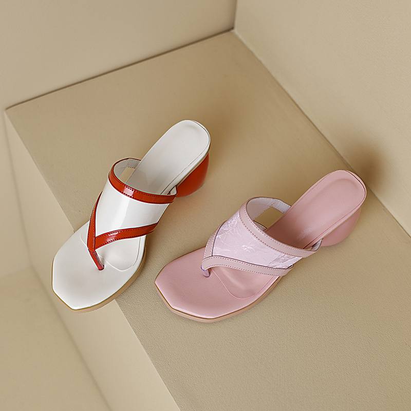 Krazing Pot Mules en maille à Air, tongs à bout ouvert, Style étrange, chaussures d'été à talons hauts, taille 43, sandales de luxe pour femmes