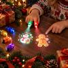 Holiday Party Favors 36Pcs Christmas Finger Projector Rings, LED Projection Light Xmas Pattern Glowing Toys Favor with Santa Snowman Tree for
