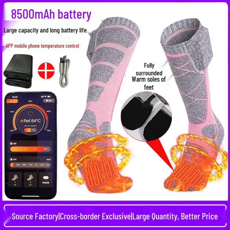 3D Surround Heated Socks for Outdoor Sports - Electric Heating for Skiing & Cycling