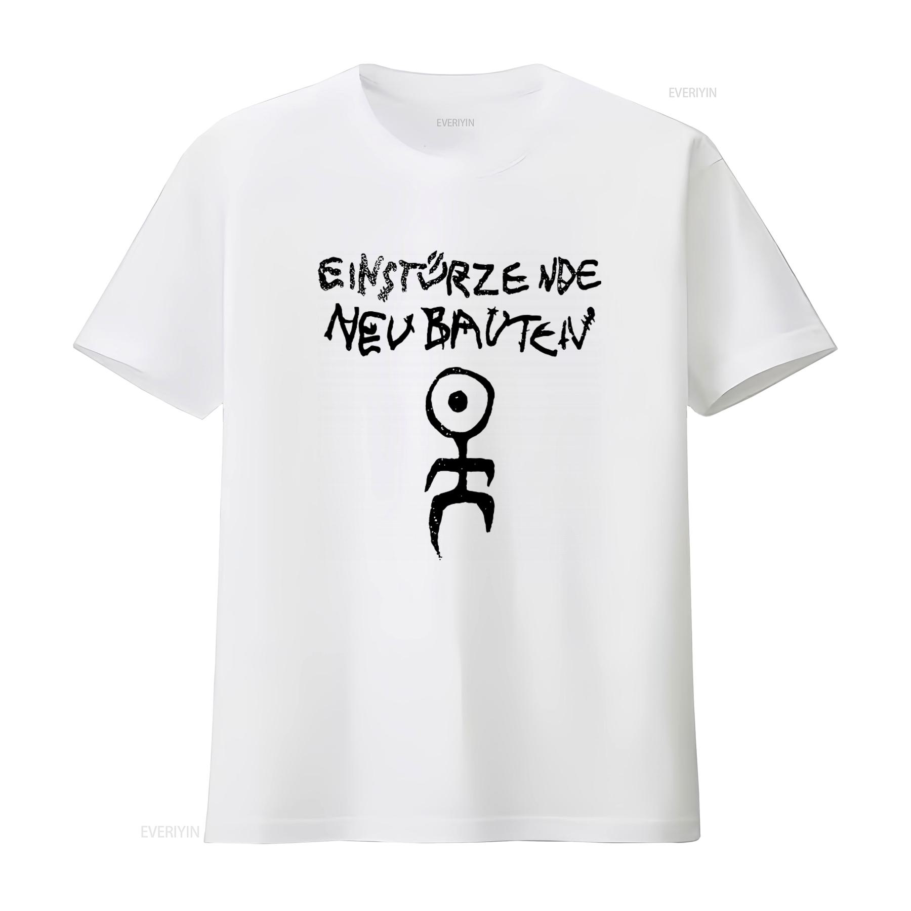 

Einsturzende Neubauten Logo T Shirt Unique Punk Rock Design for Fashion Forward Individuals vintage Washed Versatile Slightly 3XL