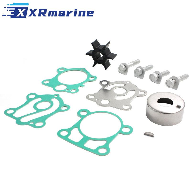 6J8-W0078 Water Pump Impeller Repair Kit for Yamaha 2 Stroke 25 30 HP Outboard 6J8-W0078-A1 6J8-W0078-A2 18-3430