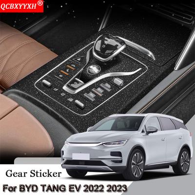 Samolepka na interiér auta pro BYD TANG EV 2022 2023 Samolepka na panel převodovky Ochranná fólie na karbonové vlákno Příslušenství