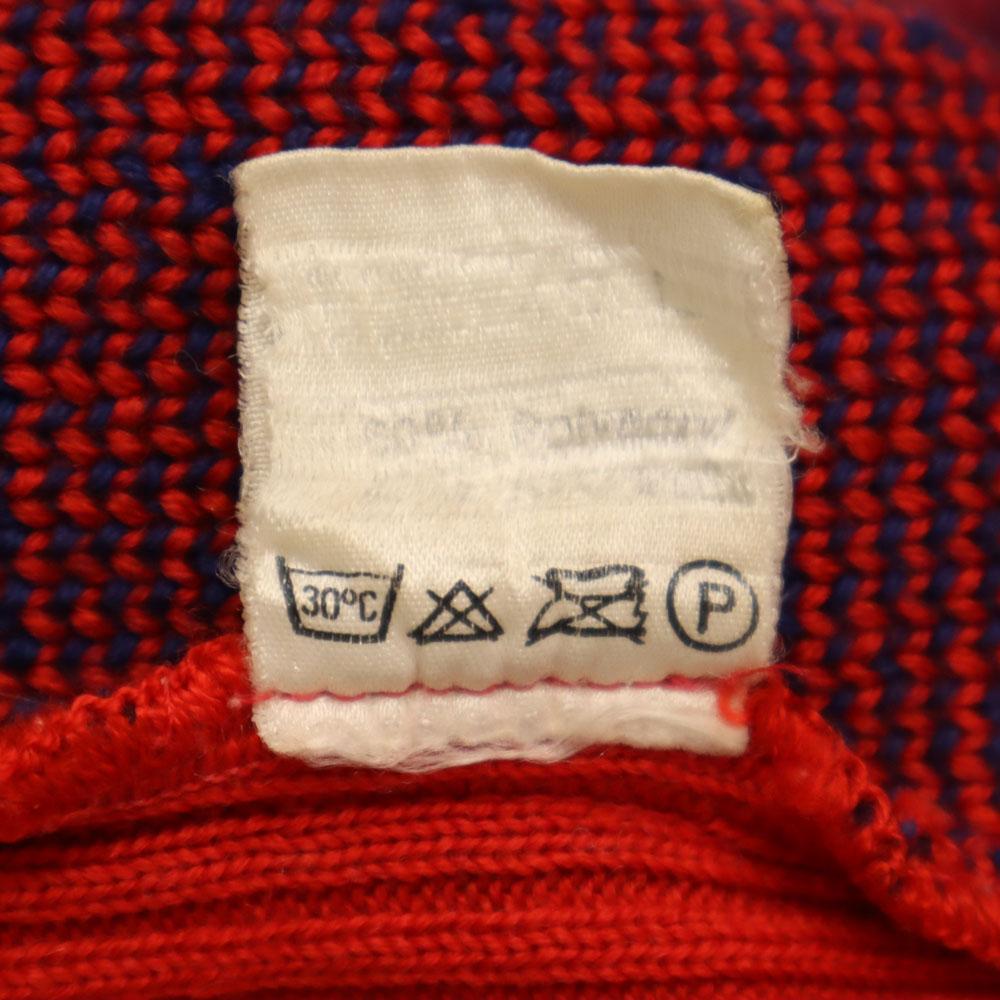 PFISTER 80s Old Overall Handle Knit Jacket Red Women Used