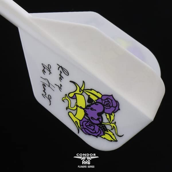TRiNiDAD CONDOR AXE Rose of the Heart Dart Flights by Natsumi Iwata (Small, White) (Player Model)