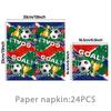 World Cup Football Party Decorations Set: Tableware, Banner, Tablecloth, Napkins