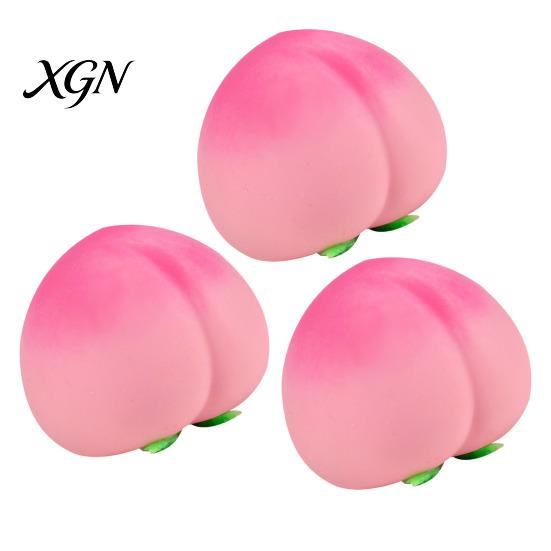 Simulated Fruit Stress Ball 1/2/3Pcs Fake Juicy Peach Squeeze Toy Slow Rising Relief Sensory Fidget Decompression Gift
