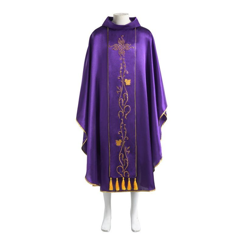 Halloween Costumes Vintage Medieval Antique European Literary Three-Color Robe Middle East Embroidery Craft