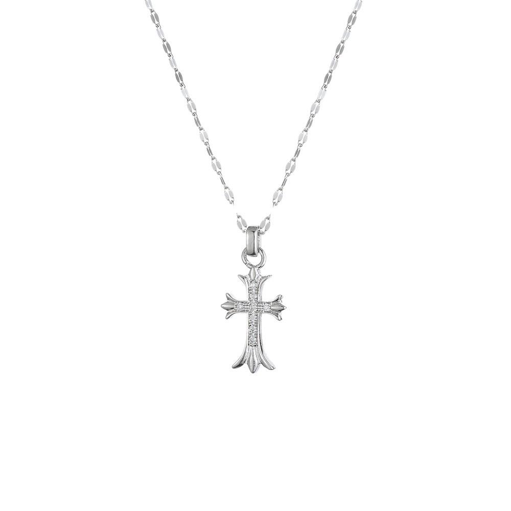 Colorful Cross Pendant Necklace for Women - New Design In Titanium Steel