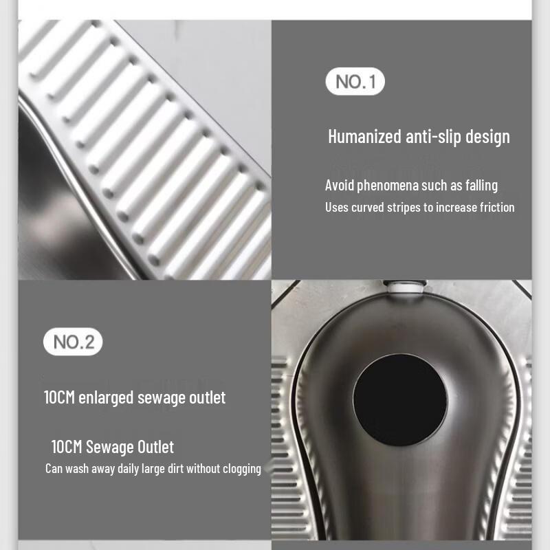 ZLIII Stainless Steel Squat Toilet