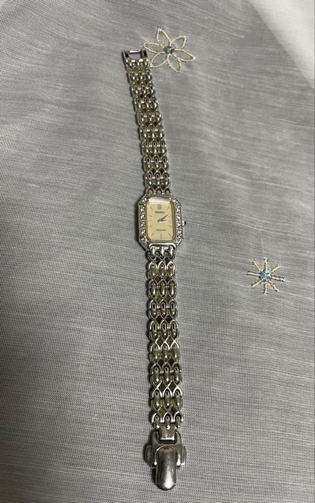 [USED] SEIKO EXCELINE Diamond Bezel Shell Dial