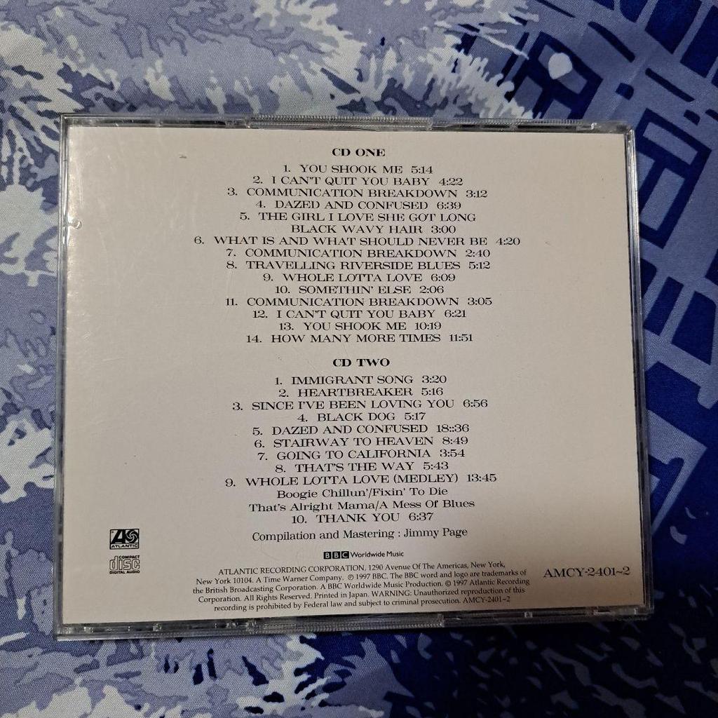 [USED] CD/Led Zeppelin...BBC Live (2-disc set)