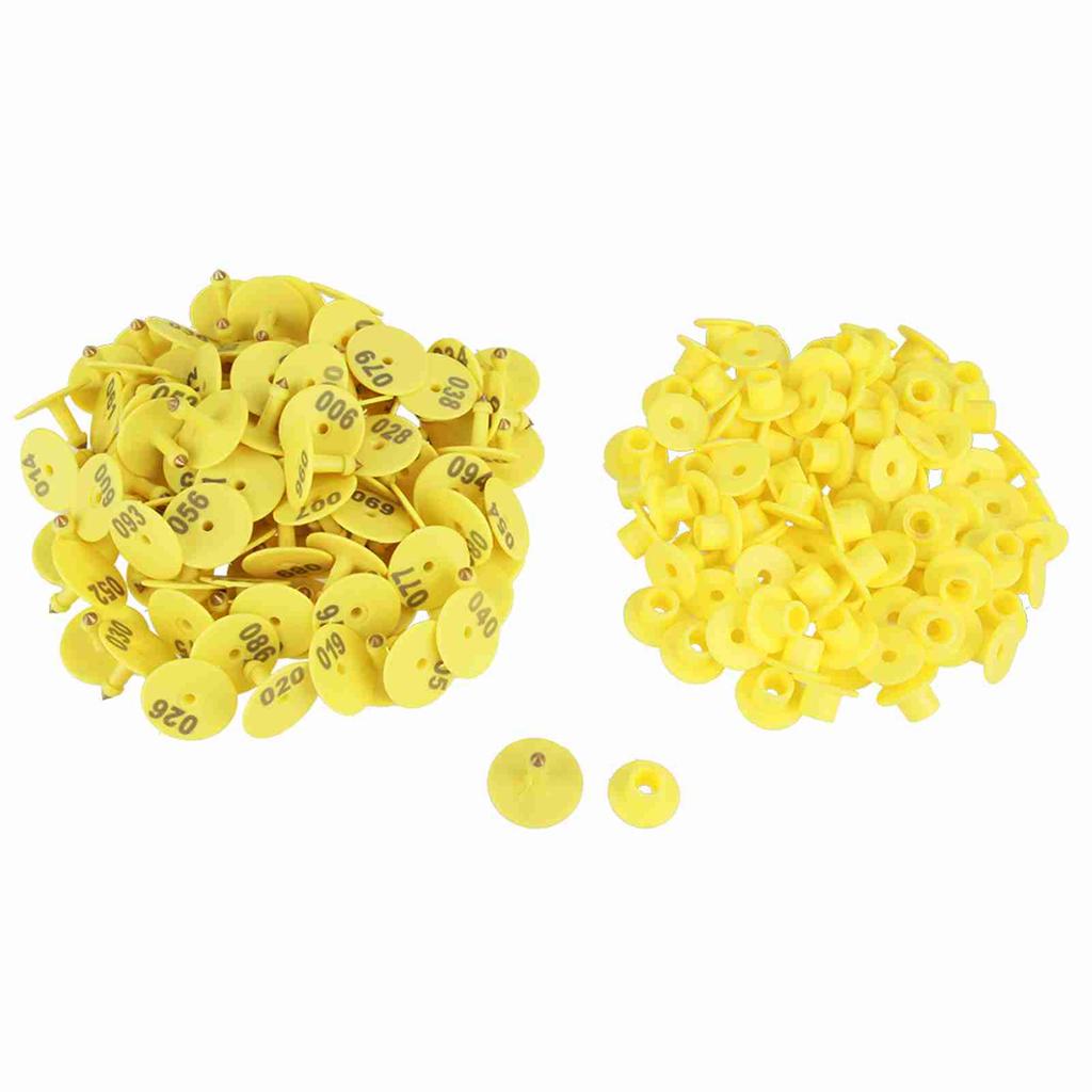 100Pcs Set Sheep Goat Hog Pig Cattle Beef Cow Livestock Ear Number Tag Farm Animal Lettering