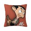 Mr Beans Cartoon Bären Kissenbezug Kissenhülle Quadratisch Grafische Kissenhülle Modische Kissenbezüge Für Sofa Zuhause Dekorativ