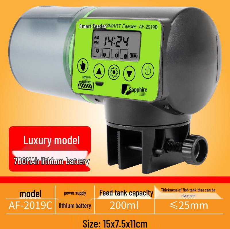 LCD Display Automatic Fish Feeder for Aquariums