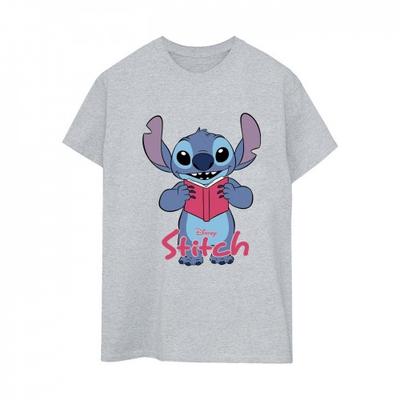 Camiseta boyfriend feminina para leitura em pé
