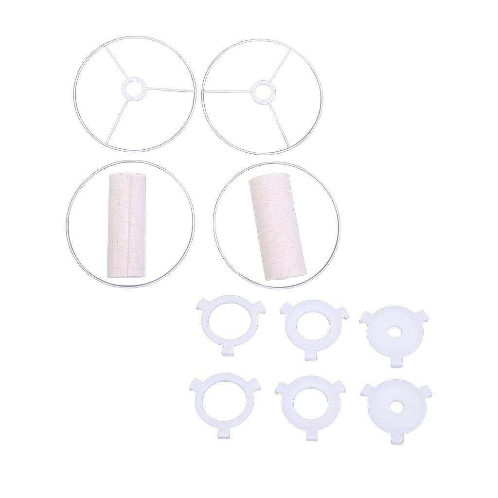 2 Pcs Fabric Lampshade 12in Diameter 9.06in Height   Lampshade for Soft Comfortable Light