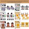 Adorable Cartoon Animal Themed Puzzle Stickers For Kids Family Interactive Fun