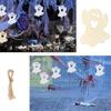 20PCS Handmade Wood Hanging Halloweens Decorations Easy Assembly Holiday Craft Project for Kids Adults