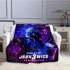 Movie John Wick printed Blankets Picnic blanket Flange Warm blanket Home travel blankets bed linings birthday gift