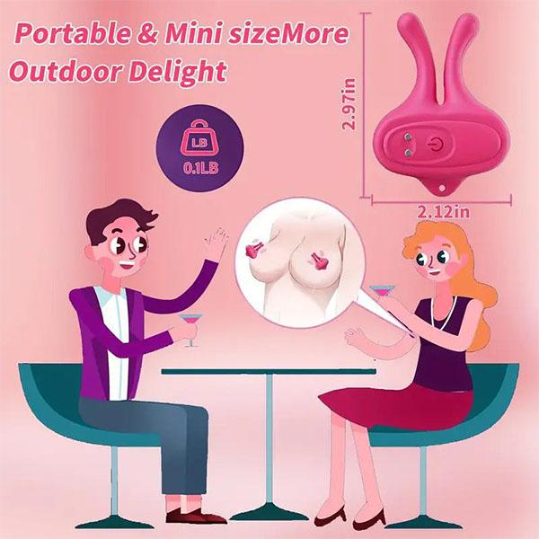 Nipple Vibrator 10 Vibration Patterns for Female Nipple Clip Sexual Pleasure Silicone Lightweight Invisible Nipple Toys Adult Sex Toys