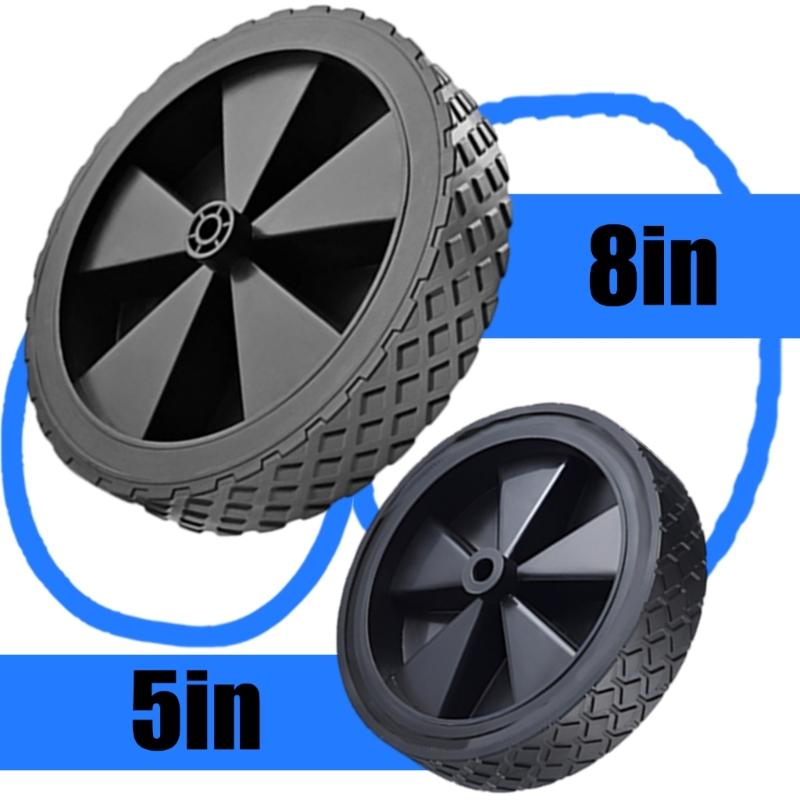 2 Stück Ersatzräder Geeignet für faltbare Campingwagen Werkzeuglose Montage Langlebigkeit Gummireifen Einfache Montage