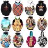 Sweat à capuche Anime One Piece 3D Luffy & Zoro - Veste Casual Coupe Ample
