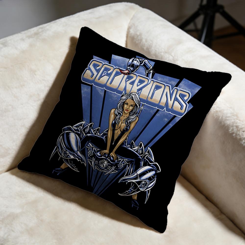 Trendy SScorpionsed Cushion Cover Soft Decorative Pillow Case Suitable for Bedroom Sofa Car Travel Use