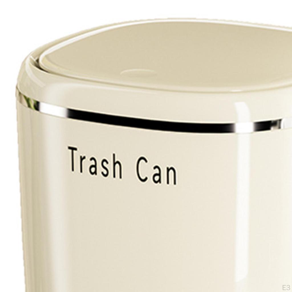 Kompakter Mülleimer mit Druckdeckel für den Einsatz auf dem Schreibtisch im Auto, Wohnmobil, Schlafzimmer, Küche