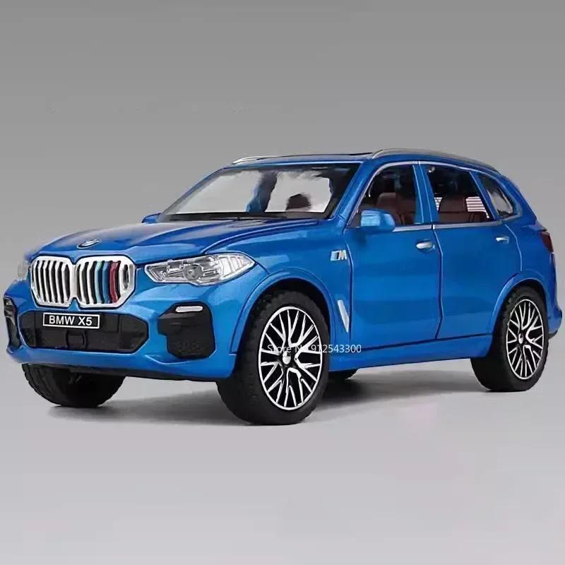 1:32 Scale M8 X5 Toy Alloy Diecast Car Model High Simulation Sound Light Pull Back Toys Vehicles Children's Interactive Toys
