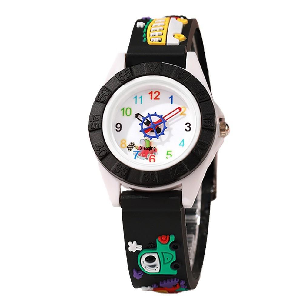 Montre Quartz Tendance à Bracelet Silicone Dessin Animé pour Enfants - Mode Décontractée pour Garçons