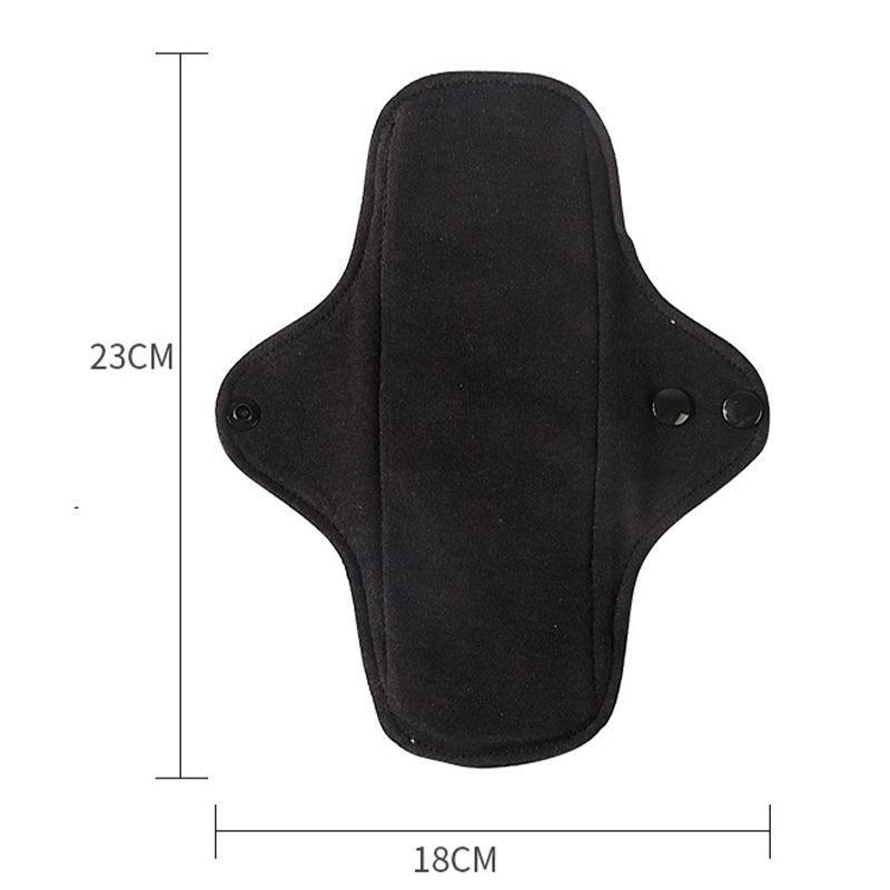 Schwarzer Baumwoll-Wiederverwendbarer Slipeinlage - Atmungsaktiv, Dünn, Ganzjahres-, Ohne Wasserdichte.