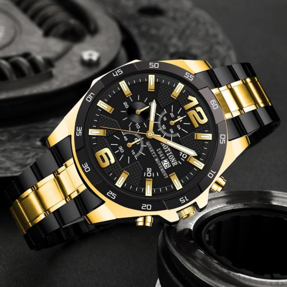 1 peça Novo relógio de quartzo masculino de moda Calendário