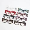 New Fashion Women's Anti-Blue Light Reading Glasses with Bag – European & American Style, Floral Design, Anti-Presbyopia.