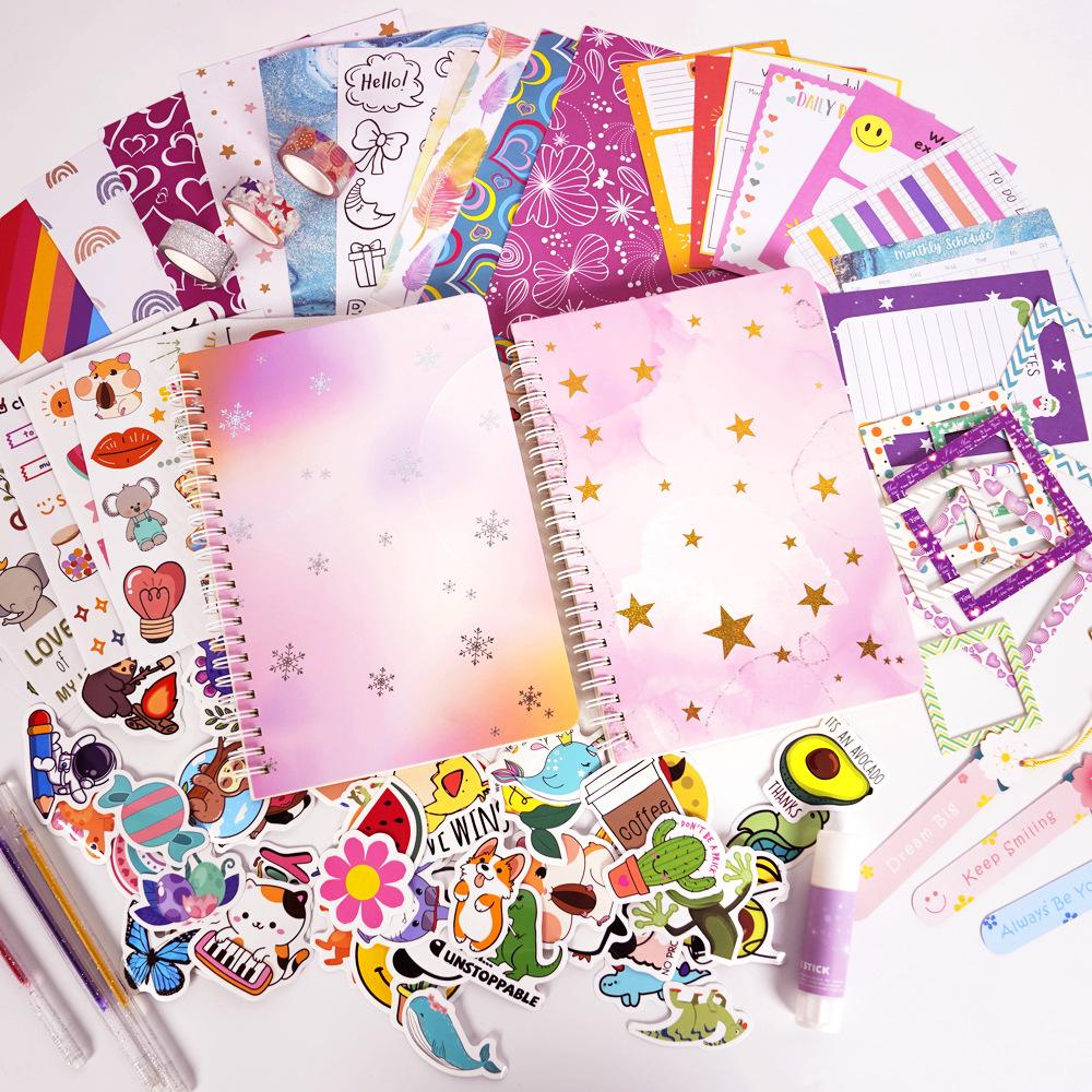 DIY Sticker Set for Kids Diary Journal Scrapbook for Teens Birthday Gift Craft Notebook