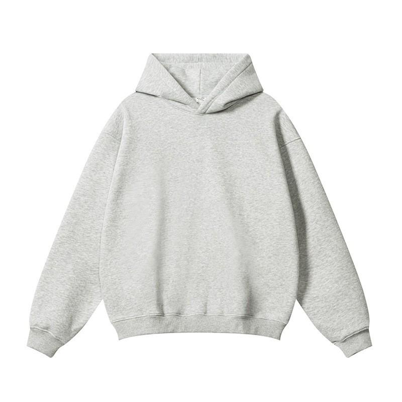 Heren Oversized Hoodie met Verlaagde Schouders Zwaar 220g Katoenmix Streetwear Sweatshirt Losse Pasvorm