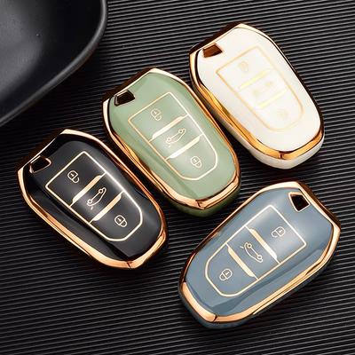 TPU automobilio nuotolinio valdymo pulto rakto dėklo dangtelis, skirtas Peugeot 2008 3008 4008 5008 308 408 508 Citroen C1 C2 C4 C6 C3-XR Picasso Grand DS3 DS5