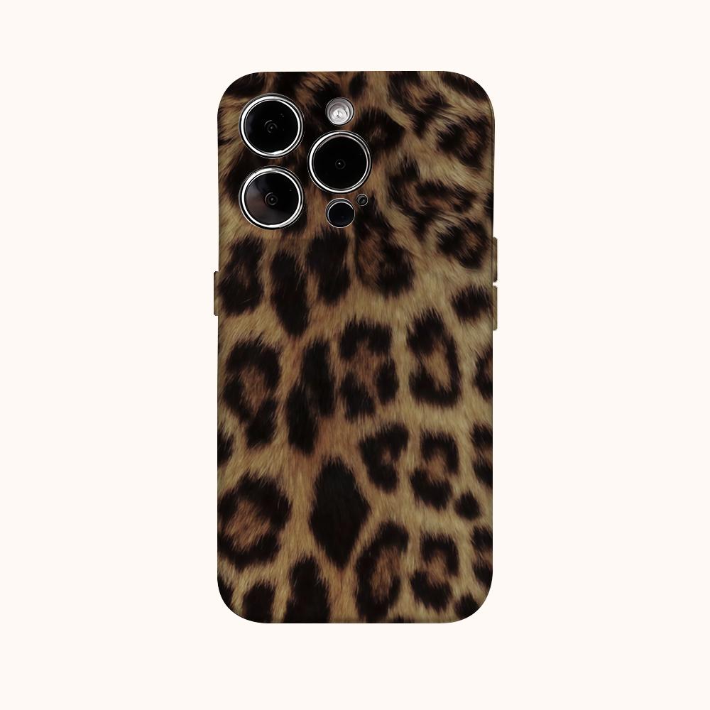 Leopard Print Pattern Phone Case for IPhone 16 15 14 13 12 11 X XS XR XSMAX 7 8 Pro Max Plus Double-layer Back Cover