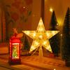ნაძვის ხის ტოპერი მრავალი განათების რეჟიმით დისტანციური მართვის USB მოდული 3D ვარსკვლავიანი ხის ზედა დეკორაცია
